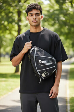 Franklin SlingBak Mens Baseball Equipment Backpack Black One Size MLB Logo